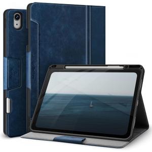 Antbox for iPad Air 13 Inch Case 2026 M4 /2025 M3 /2024 M2, Built-in Pencil Holder, Fully Supports Pencil Pro and Pencil (USB-C), Auto Sleep/Wake Function PU Leather iPad Air 13'' Cover (Blue)