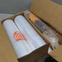 Stretch Film Shrink Wrap for Moving Supplies (15inch, 2 Pack) x 1000ft, Industrial Strength Plastic Wrap Stretch Roll for Pallet Wrapping Shipping Moving Boxes Storage Furniture with Handles, Clear