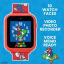Super Mario Kids Interactive Smartwatch with Camera, Custom Watch Faces Fits Wrists 5.5'' to 8''