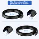 Storm Door Sweep for Larson & Pella CH9030501, Rubber Seal Weather Stripping for Vinyl & Metal Doors