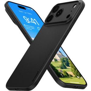 memumi Case for iPhone 17 Pro Max Ultra Thin 0.3mm Lightweight [No-Case Feeling] Matte Hard Cover with Camera Protection for iPhone 17 Pro Max Slim Cover in Minimalist Design, Frosted Black