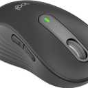 Logitech Wireless Mouse Signature M650 L Full Size - Large Hands, 2-Year Battery, Silent Clicks, Customizable Buttons, Bluetooth, PC/Mac/Chromebook - Graphite, Left-Handed, Large