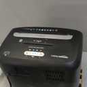 12 Sheet (new model) Micro Cut Paper and Credit Card CD Shredder With 6 Gallon Bin, Black
