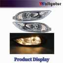 waltyotur Replacement for Corolla 2005 2006 2007 2008 Fog Lights Bumper Right Left Side Driving Fog Lamps Replacement for 8120-AA011 81210-AA011 TO2592106 TO2593106