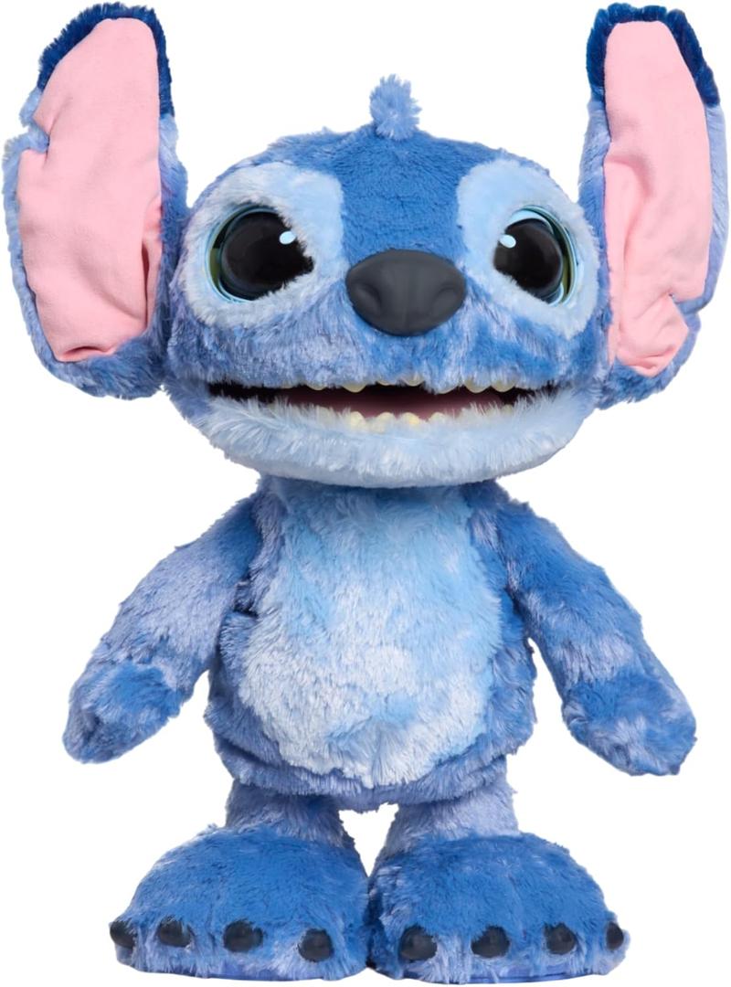 Disney Stitch Ultimate Stitch Interactive 17" Plush Toy, 100+ Sounds & Reactions, Inspired by Disneys Live-Action Lilo & Stitch Film, New Movie Toy for Fans, Girls, Boys, Kids 3+ by Just Play, Large