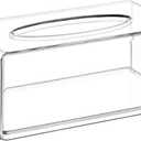 Ginza Maison Clear Tissue Box Cover - Tissue Holder, Box Covers Rectangular, Napkin Dispenser for Home, Office, Restaurant, Kitchen, Bathroom Facial Napkin Box Holders