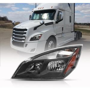Left Halogen Headlights Fit for Freightliner Cascadia 2018-2024,Replacement Headlamp DOT and SAE Approved