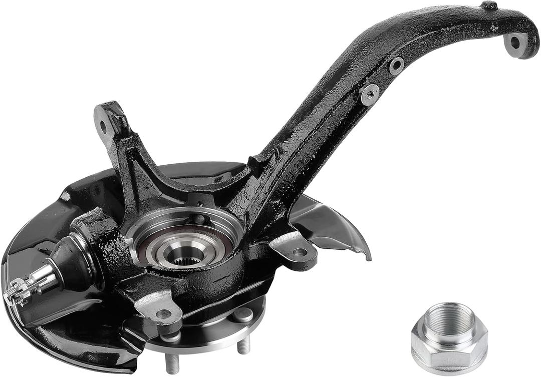 Front Steering Knuckle & Wheel Bearing Hub Assembly Compatible with Honda Accord 2008-2012 Acura TSX 2009-2014,Left Driver Side Replaces # 698-447 LK051