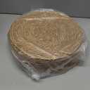 GENMOUS Woven Placemats Set of 12, 12" Round Placemats Natural Water Hyacinth Boho Placemats,Farmhouse Rattan Chargers for Dinner Plates, Rustic Braided Wicker Table Mats for Thanksgiving,Home,Wedding