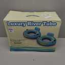 2 Pack 53" Heavy Duty River Tube Float for Adults,Inflatable River Raft Float for Pool Lake Beach with Built-in Cup Holders,Ergonomic Backrest,Durable Grip Handles & Grab Rope,360Lb Weight Capacity