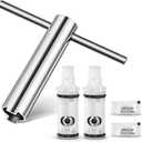 Enhon 3 Pcs Faucet Cartridge Replacement Kit Compatible with Moen 1224 1224B Cartridge Retainer Removal Tool for Double Handle Tub Shower, Faucet Bathtub Valve Repair