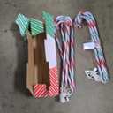 26" Christmas Candy Cane Lights (10PCS) for Landscape Decoration, Outdoor Pathway Makers Lights, Candy Cane Walkway Lights Red & Green(Include Stakes)