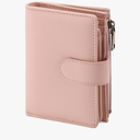 GAEKEAO Small Wallets for Women Leather RFID Blocking Bifold Zipper Pocket Wallet Card Case Purse with ID Window
