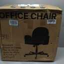 HUANUO Criss Cross Office Chair for Women, Cross Legged Desk Chair with Adjustable Armrests, Soft Corduroy Fabric for Small Spaces, Petite Home Office Computer Chair for Girls, White