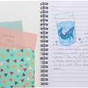 for 4 Pack Spiral Bound 5x7 Notebook, Lined Journal, Office Supplies, 4 Designs
