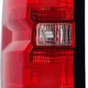 Tail Light Assembly Compatible with 2014-2019 Chevy Silverado 1500 2500HD 3500HD and GMC Sierra, Driver Side Left, Red Lens
