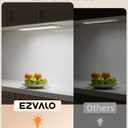 EZVALO 200LM Super Bright Under Cabinet Lighting Wireless, 5000mAh Rechargeable Battery Motion Sensor Light Indoor, Dimmable Under Counter Lights for Kitchen, 3-Inch Ultra-Wide Panel Closet Light
