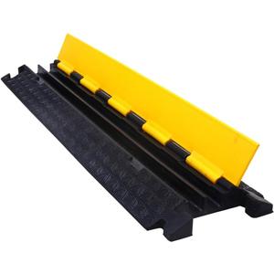 Kable Kontrol Atlas Cable Protector Wire Ramp - 2 Channel - 1 Pc - 39" Long Black & Yellow - 20,000 Lbs Load Capacity - Rubber Speed Bump Wire Protector Cord Cover - CP9972 Kable Kontrol Atlas Cable Protector Wire Ramp - 2 Channel - 1 Pc - 39" Long Black & Yellow - 20,000 Lbs Load Capacity - Rubber Speed Bump Wire Protector Cord Cover - CP9972