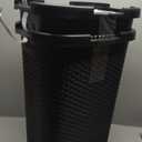 Mind Reader Slim Laundry Hamper with Lid, 60L Tall Clothes Basket, Narrow Tapered Design for Bathrooms, Closets and Laundry Rooms, Plastic, 2 Pack, Ivory (17.65"L x 13.75"W x 24.15"H)