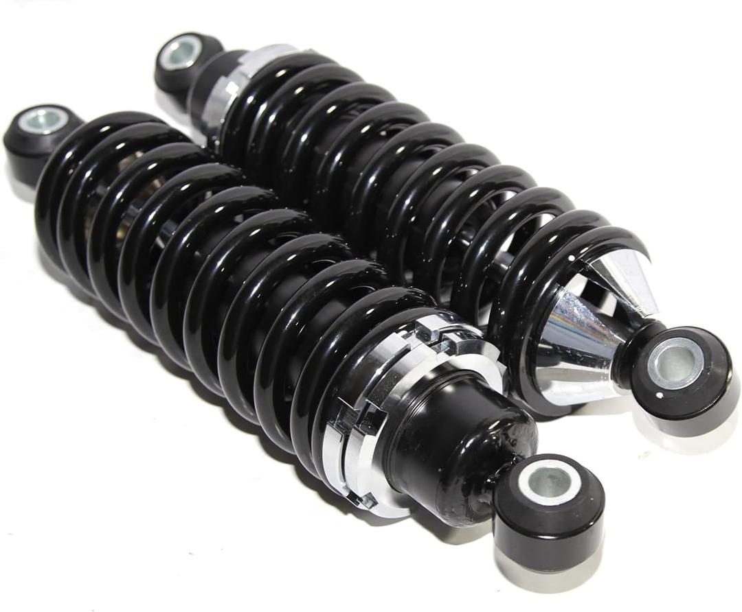 Rear Left & Right Street Rod Coil Over Shock w/400 Pound Black Coated Springs