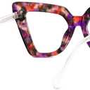 Zeelool Cat Eye Glasses for Women Frame with Non-prescription Clear Lens Pedley ZJGX581550 (Tortoise)