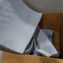 Bed Wedge Pillow for Sleeping, Adjustable Wedge Pillow Set for After Surgery, Elevated Triangle Pillow for Acid Reflux and Back Pain Relief, Post Surgery, Sleep Apnea, Back Suppor (White/Light Blue)