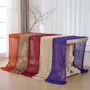 2 x 3 Pack Burgundy Red Cheesecloth Table Runners, 120 Inch 10Ft Wine Red Gauze Table Runner for Wedding Birthday Party Baby Shower Decorations