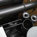 Sakugi Metal Clothes Rack - Double Rod Clothing Rack with Fixed Extension Rod & Universal Wheels, Coat Rack with Built-In Shelf for Closet Organizers and Storage (38.5" x 16.9" x 59.0", Black)