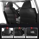 MIROZO Rav4 Seat Covers Full Set,Waterproof Car Seat Covers Faux Leather Seat Covers Compatible with 2019-2025 Toyota RAV4 Hybrid LE XLE Limited Automotive Seat Cover Car Accessories