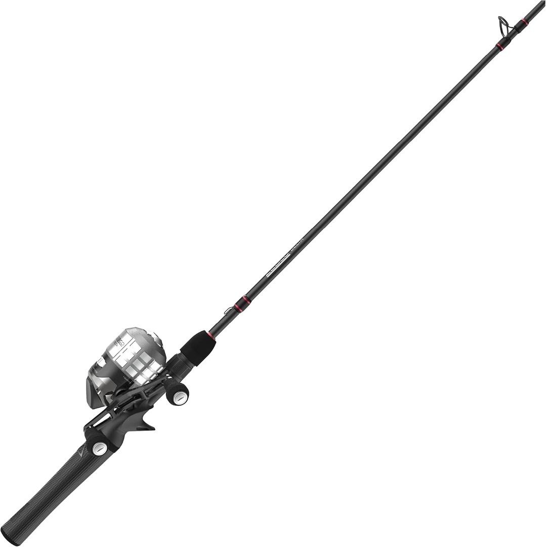 Zebco Delta Spincast Reel and Fishing Rod Combo, 5-Foot 6-Inch 2-Piece Fishing Pole, Size 20 Reel, Changeable Right- or Left-Hand Retrieve, Pre-Spooled with 6-Pound Zebco Fishing Line, Cool Gray