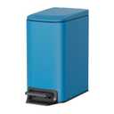 Cesun Small Bathroom Trash Can with Lid Soft Close, Step Pedal, 6 Liter / 1.6 Gallon Stainless Steel Garbage Can with Removable Inner Bucket, Anti-Fingerprint Finish (Blue)