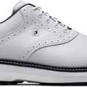 Footjoy Men's Traditions Previous Season Style Golf Shoe (9.5, White/White/Navy)