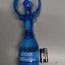 O2COOL Deluxe Handheld Battery Powered Water Misting Fan (Light Blue) (Single)