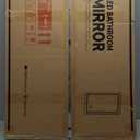 Keonjinn LED Mirror for Bathroom 24 x 30 in, Gold Frontlit & Backlit Bathroom Mirror with Lights, Brushed Beveled Framed, Tempered Glass, UL Listed LED Driver, 3 Color Temperature, Anti-Fog, Dimmable