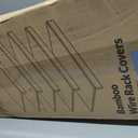 Gashell Wire Shelf Covers, Bamboo Wire Rack Covers for Pantry, Closet (5pcs, 34" W x 12" D)