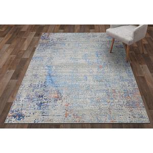 Couristan Vibrata Indoor Area Rug  3'11" x 5'6" in Multi-Pastels, Durable Power-Loomed Abstract Design Rug  Living Room, Bedroom or Dining Home Decor