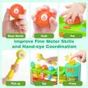 Musical Toys for 1 Year Old Boy, 1st First Birthday Boy Gifts, Bilingual Learning Toys with Music Light, Toddlers Toy 1-2 Yr, Gifts Presents for 1 + Year Old Boy Girl