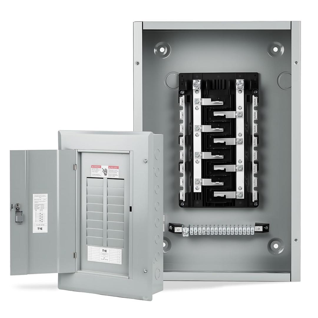 THQL Circuit BreakerPanels,16-Space, 125A Circuit Breaker Distribution Box, 120V/240V Circuit Breaker Electrical Enclosure,Indoor Main Lug Load Center