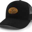 Mesh Toddler Baseball Cap, Adjustable Breathable Sun Hat for Kids | Breathable mesh back, soft cotton polyester fabric, rear adjustable closure, sizes 0-8T for daily outdoor wear (Black)