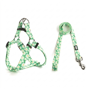 QQPETS Dog Harness Leash Set Adjustable Heavy Duty No Pull Halter Harnesses for Breed Dogs Back Clip Anti-Twist Perfect for Walking, L(23"-32" Chest Girth)