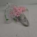 Lcuasc 4pcs Artificial Wisteria Flowers 37in Fake Wisteria Rattan Hanging Garland Silk Flowers String for Wedding Party Wall Home Decor(Pink)