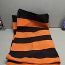 KILOCOCO Halloween Doormat 3'x5' Striped Outdoor Orange Rugs for Thanksgiving Washable Fall Doormats Layered Front Door Rug for Porch Farmhouse Entryway Patio Kitchen Entrance Holiday Decor