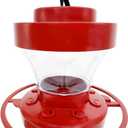 First Nature, 16 Oz. Fluted Hummingbird Feeder, Elegant Fluted Design: Stylish Look with Functional Feeding Ports, 993058-406