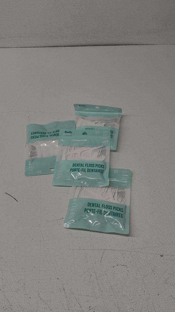 Body Basic Dental Floss Picks 80 CT 4 Pack