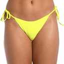 Hobie Women's Side Tie Tanga Bikini Swimsuit Bottom, XL