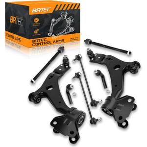 BRTEC 6PCS Front Lower Control Arms Kit Compatible with Ford Escape 2013-2018 - Sway Bar End Link & Tie Rod End, Driver & Passenger Side Front End Suspension kit