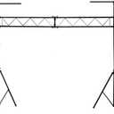 Monoprice Lighting Stand System With Truss, 220 lbs Maximum Load, Extends Up To 12.5 feet tall, 4 Feet Wide T-bars - Stage Right Series