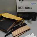 BIGBATBOX - Bat House for Outdoors - Clean Your Backyard from Mosquitoes - Wooden Bat House Kit - with Our Proven Bat Box Design, WildYard