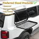 Rear Side Window Storage Molle Panel Compatible with Toyota Land Cruiser Prado 250 J250 LC250 2024 2025 2026 Accessories, Rear Window Side Storage Rack Exterior Accessories (Right Side)