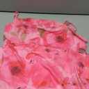 GORGLITTER Women's Floral Backless Bodycon Midi Dress Mesh Sleeveless Fishtail Cami Dresses Pink Large, Pink